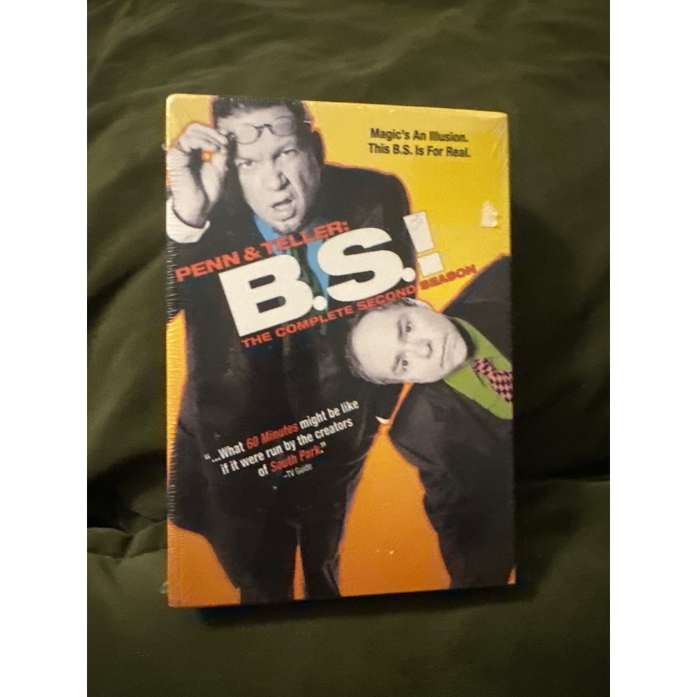 Penn & Teller B.S. The Complete Second Season DVD Set 3-Disc Showtime New Sealed